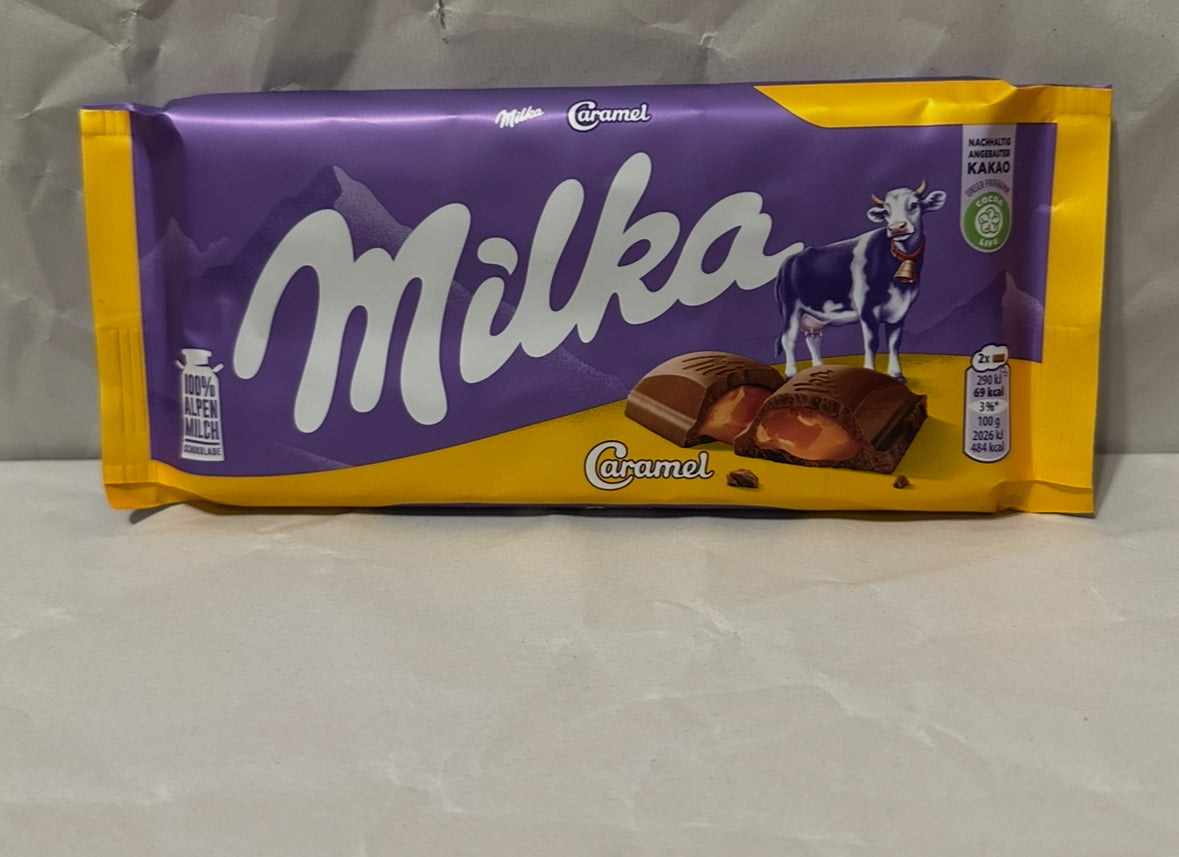 Milka Caramel Chocolate Bar