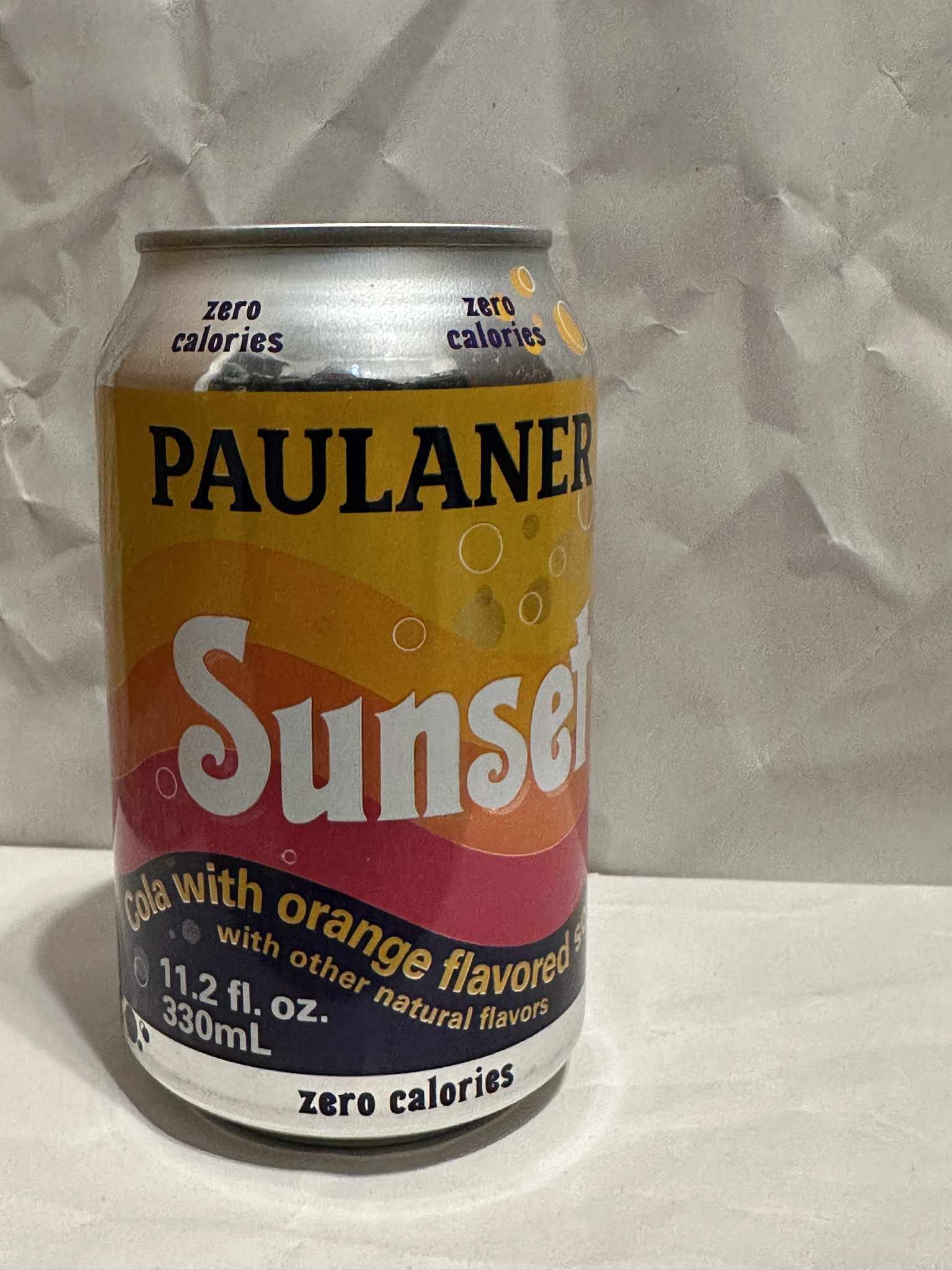 Paulaner Sunset zero calories cola